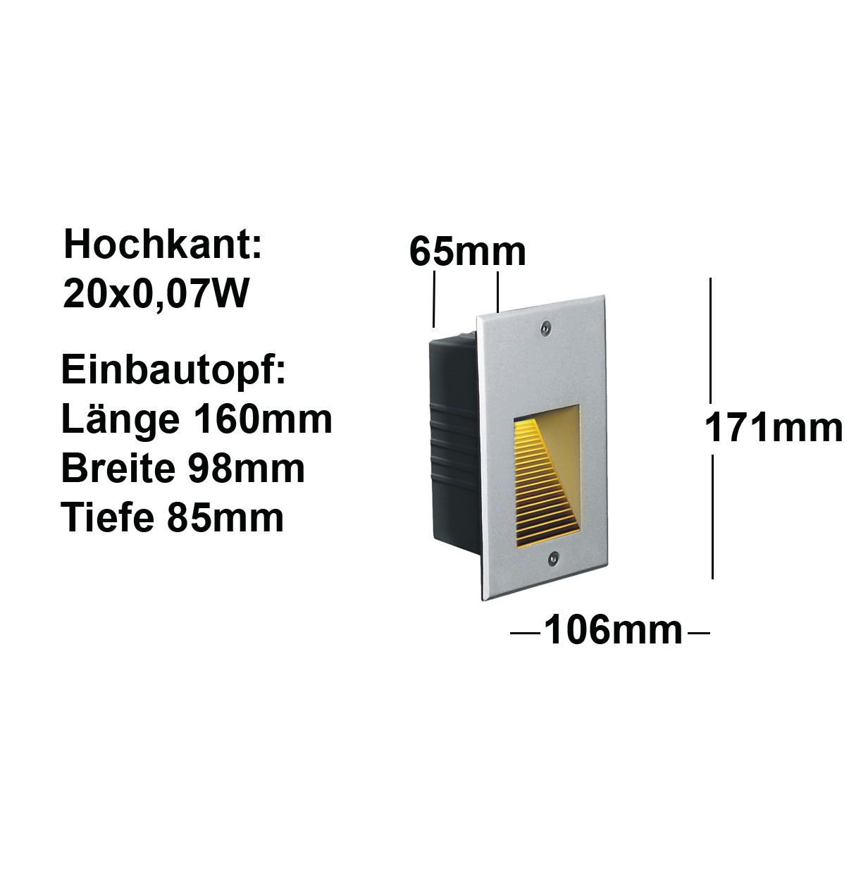 WALLWASHER LED WAND & TREPPE IP65